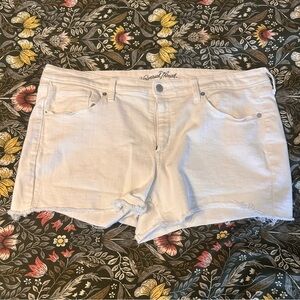Universal Thread White Denim Shorts